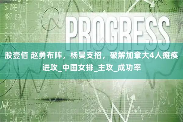 股壹佰 赵勇布阵,杨昊支招,破解加拿大4人瘫痪进攻_中国女排_主攻_成功率