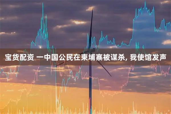 宝货配资 一中国公民在柬埔寨被谋杀, 我使馆发声